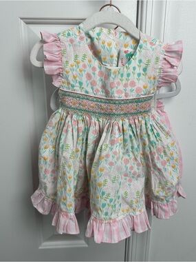 Shrimp & grits kids two piece floral set 2T